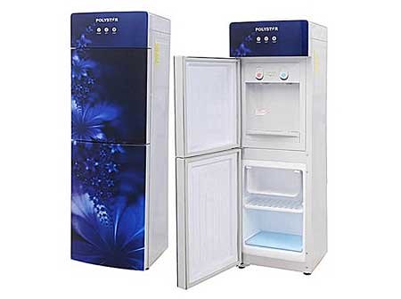Polystar-Blue-Color-Water-Dispenser-With-Hot-And-Cold-And-Glass-Panel-Pv-r6jx-5b